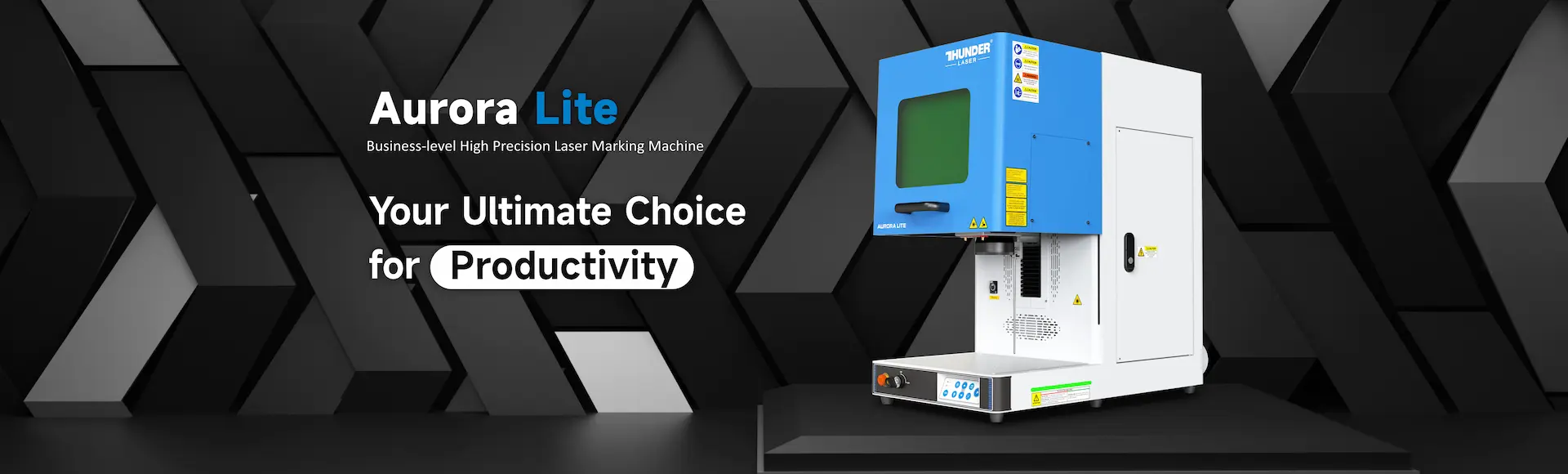 aurora lite blue metal fiber laser machine by thunder laser canada